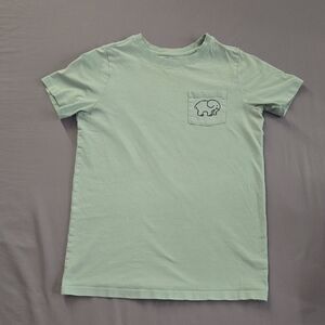 Ivory Ella Light Green Elephant Pocket Tee